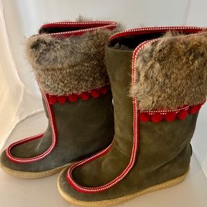 TORY BURCH Snow Boots sz 8
